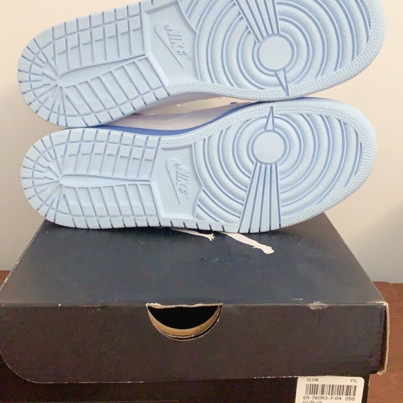 Original Nike Air Jordan 1 Flight 2 BG ( white-ice blue) - Picture 4 of 11